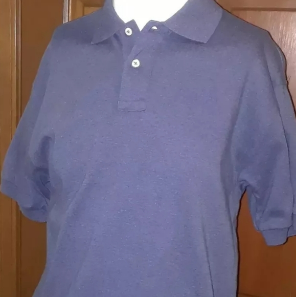 Men's Norsport MED polo top denim blue 100% cotton - Picture 5 of 8